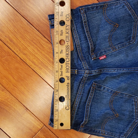 Levi's Blue Denim Jean shorts size 25. Button Fly 5 pocket - Picture 5 of 11